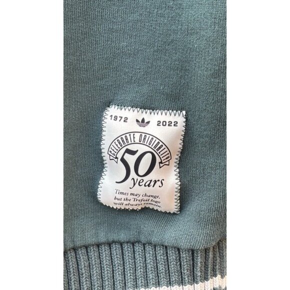 Adidas Green Sweater Vest Women's Large Embroidered V-neck Preppy Collegiate - Picture 8 of 11